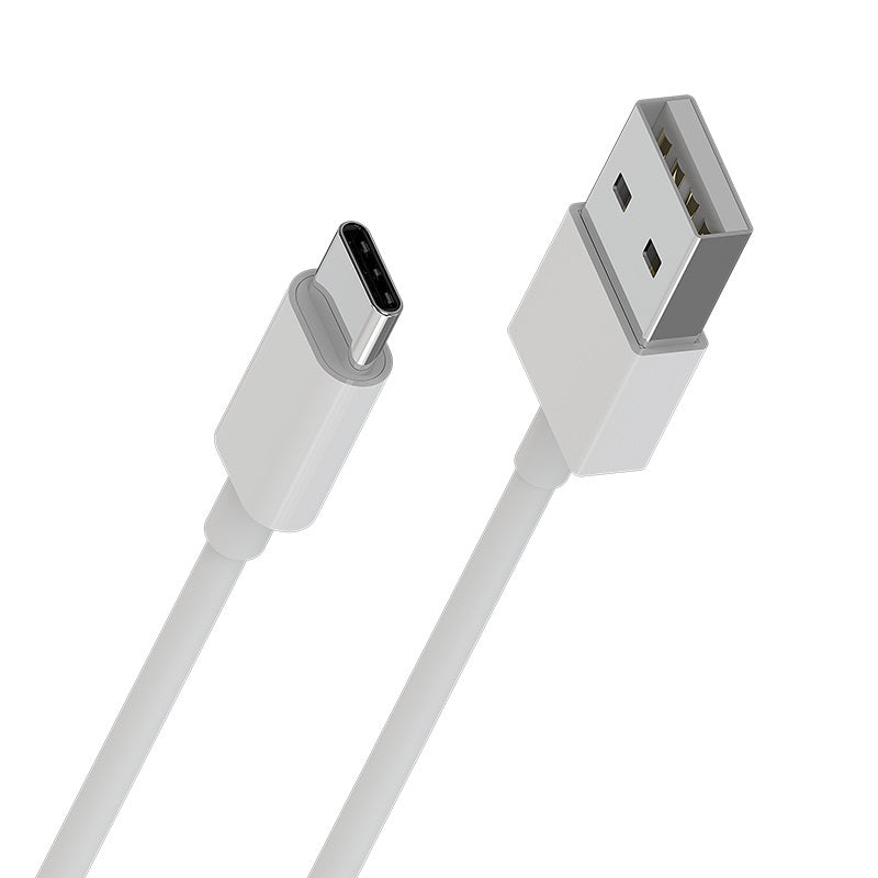 Borofone - USB-A naar USB-C kabel in koker, 1 m (wit) (2)