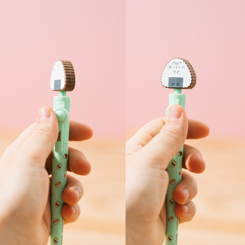Pusheen - 3D draaibare balpen uit de Sushi Roll-collectie (rood) (2)
