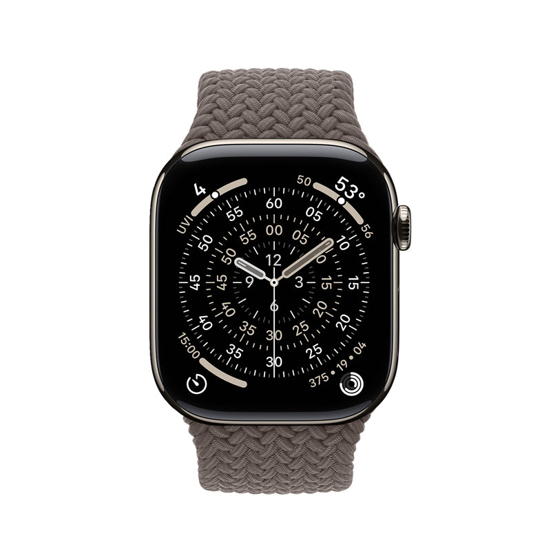 Crong Wave Band - Gevlochten bandje voor Apple Watch 44/45/46/49 mm (bruin) (2)