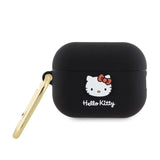 Hello Kitty Siliconen 3D Kitty Head - hoesje voor AirPods Pro 2 (zwart)