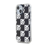 DKNY IML Checkered Mono Pattern - Hoesje voor iPhone 15 Plus / 14 Plus (Zwart) (2)