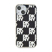 DKNY IML Checkered Mono Pattern - Hoesje voor iPhone 15 Plus / 14 Plus (Zwart) (3)