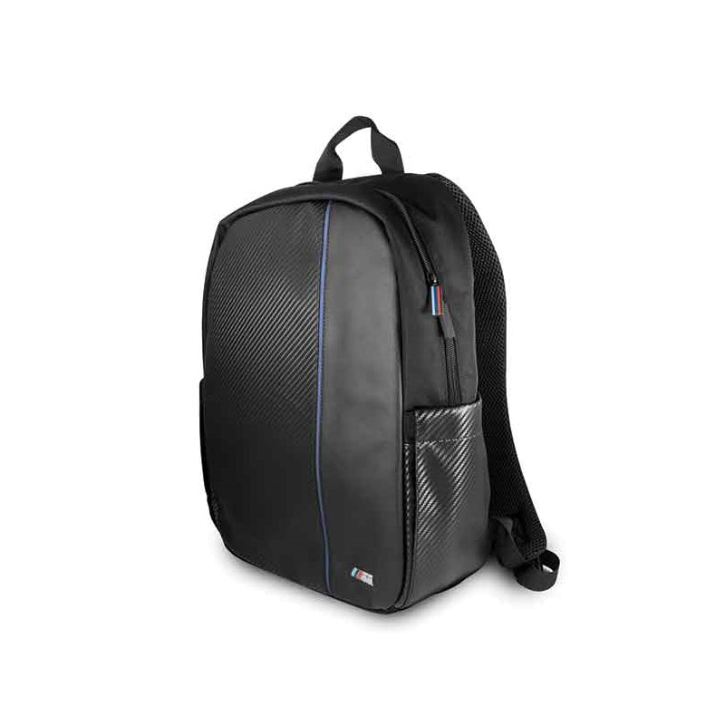 BMW Carbon Navy Stripe - 16" laptoptas (zwart) (2)