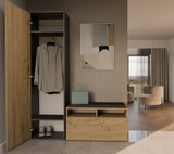 Kleiderschrank DUO ANTHRAZIT EICHE ARTISAN – Produktabbildung 3