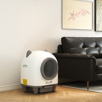 Zelfreinigende kattenbak met app-besturing 80 L geurbestrijding voor meerdere katten (9)