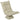 Vloerstoel met 5-voudig verstelbare rugleuning, draaibaar, moderne gestoffeerde stoel, beige