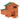 Kippenren kippenhok van hout met legnest 2 zitstokken loopplank raam waterdicht dak 113,5x67,5x95,5 cm oranje
