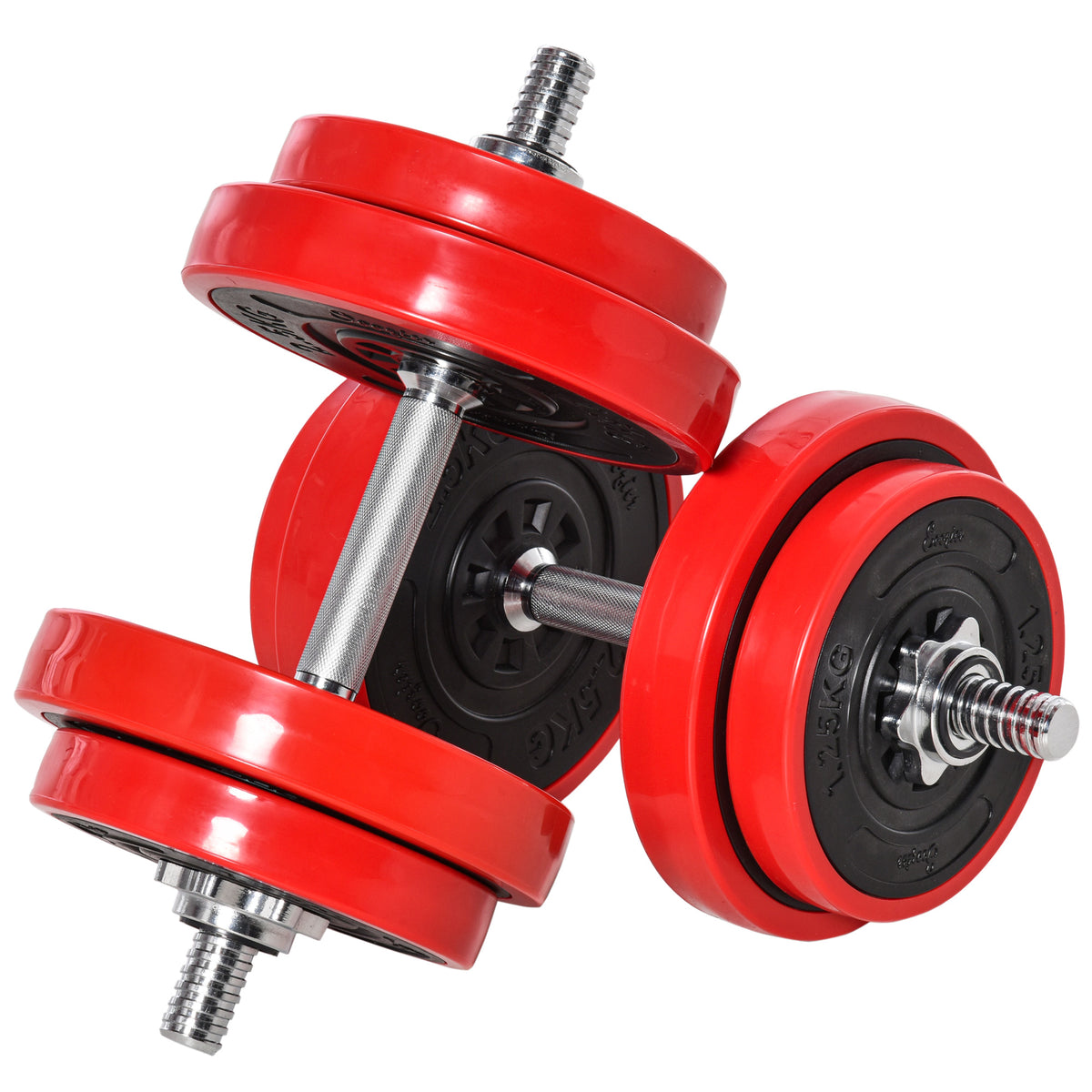 Haltersset 20/30 kg 2-in-1 dumbbells & halterstangen verstelbaar gewichtheffen voor thuis fitness spieren