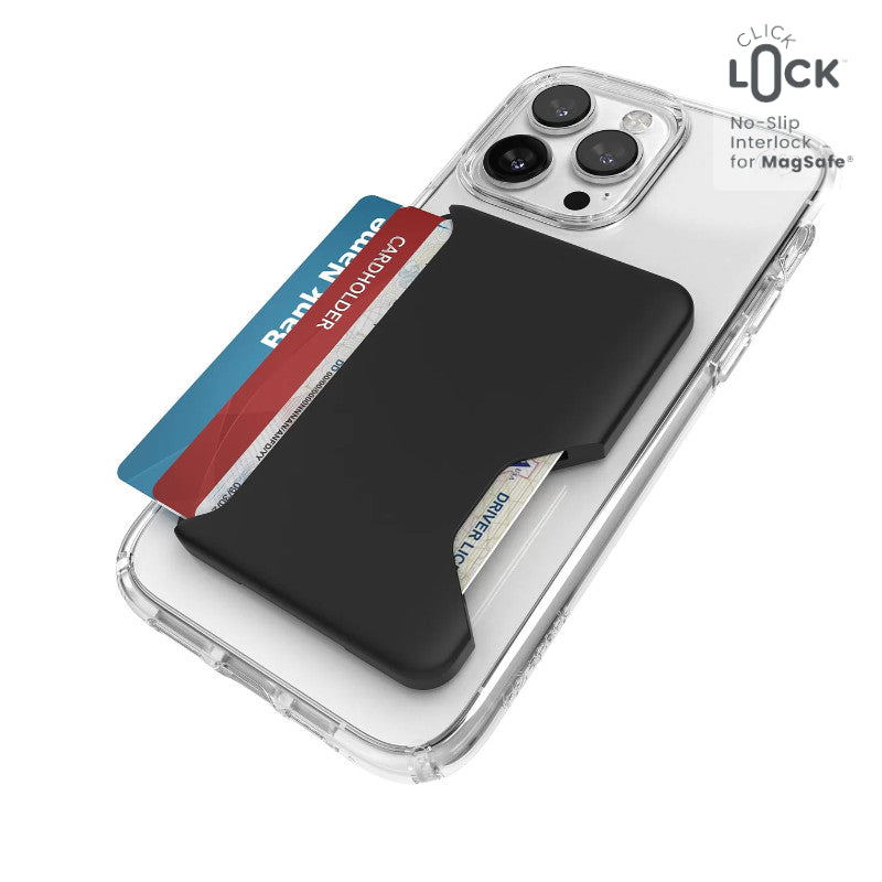 Speck ClickLock MagSafe-portemonnee - Magnetische MagSafe-portemonnee (zwart)