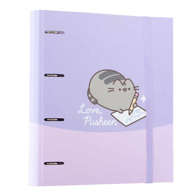 Pusheen - A4-map uit de Moments-collectie (4 ringen, elastiek)