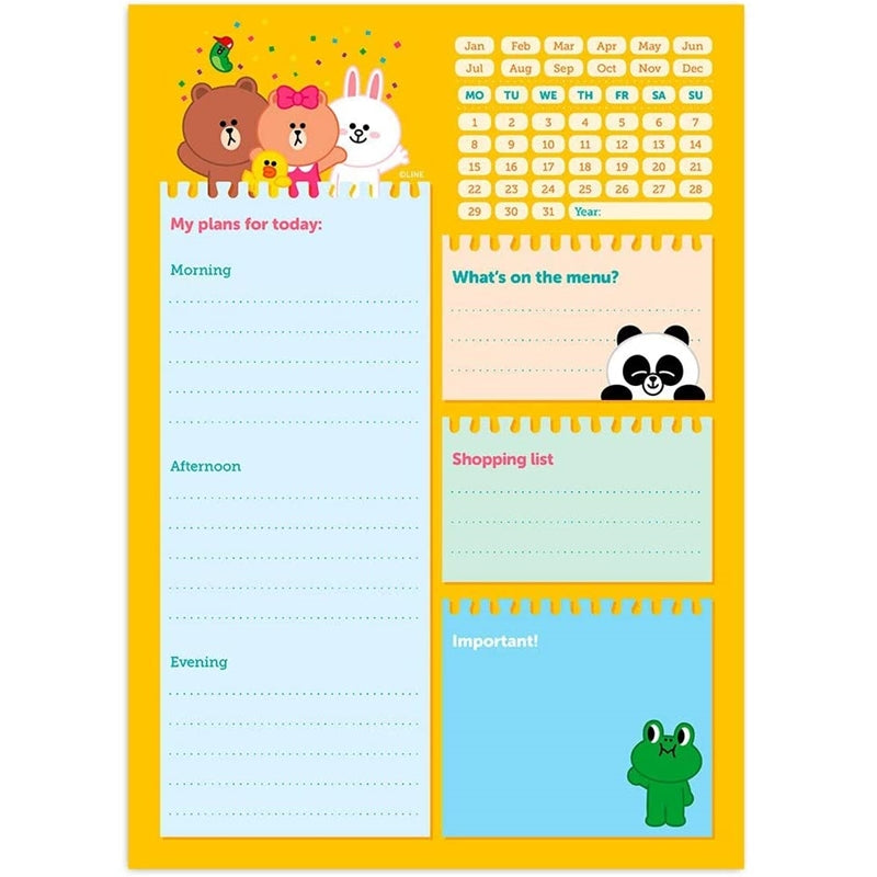 LINE FRIENDS - A5 dagplanner (2)