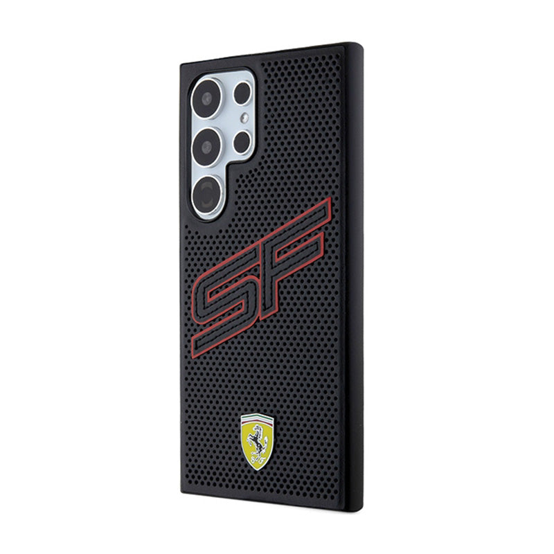 Ferrari Big SF Perforated - hoesje voor Samsung Galaxy S24 Ultra (zwart) (2)