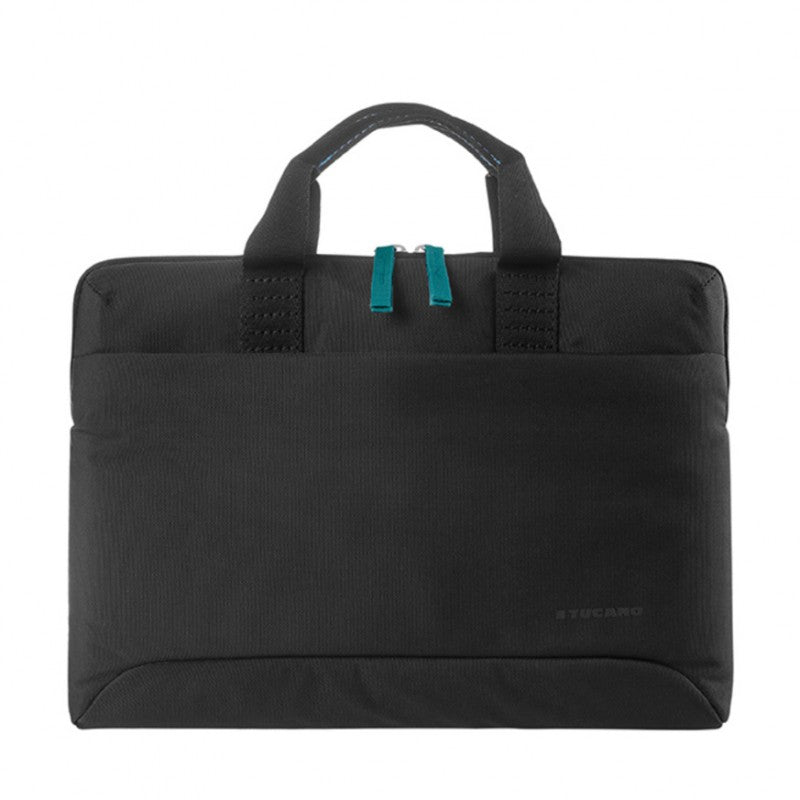 Tucano Smilza Super Slim Bag - Tas voor MacBook Pro 14” / Air 15” / Pro 13" / Air / Notebook 14” / 13” (Zwart)