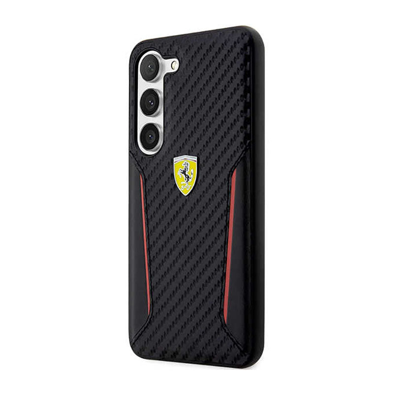 Ferrari Carbon Contrast Edges - hoesje voor Samsung Galaxy S23+ (zwart) (2)