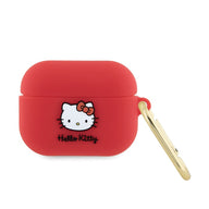 Hello Kitty siliconen 3D Kitty-kop - hoesje voor AirPods Pro (fuchsia)