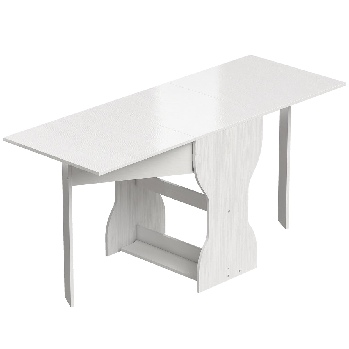 Opklapbare eettafel keukentafel met opbergruimte voor 2-4 personen klaptafel voor kleine ruimtes eetkamer 160 x