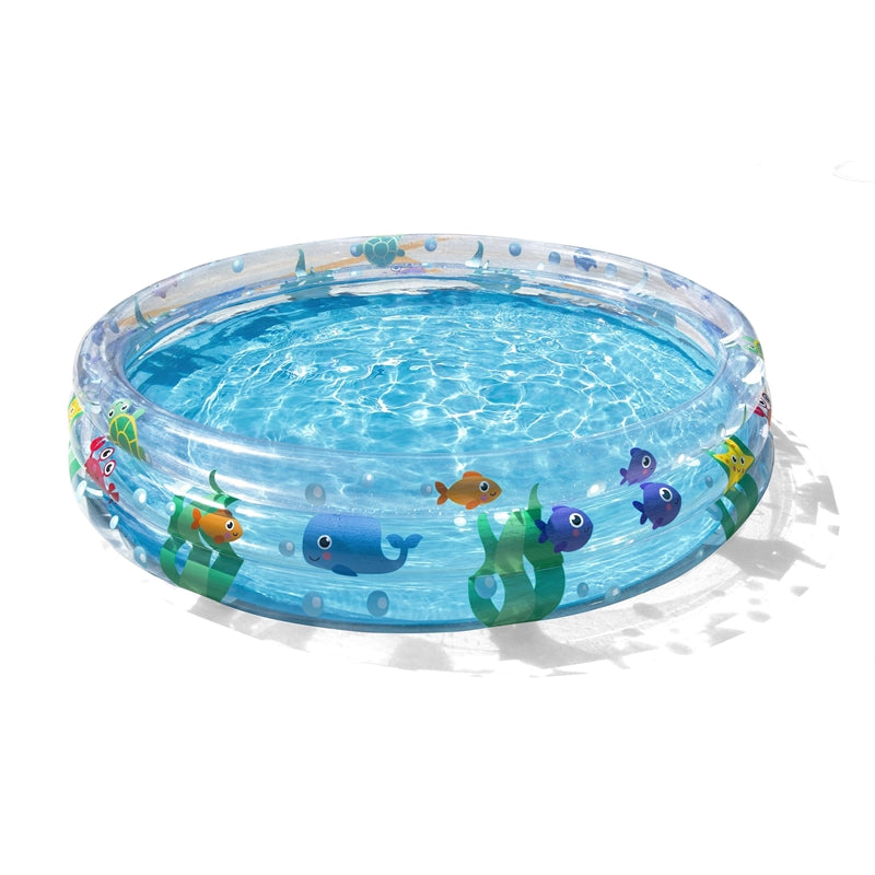 Bestway - Opblaasbaar zwembad 152 x 30 cm (transparant) (2)