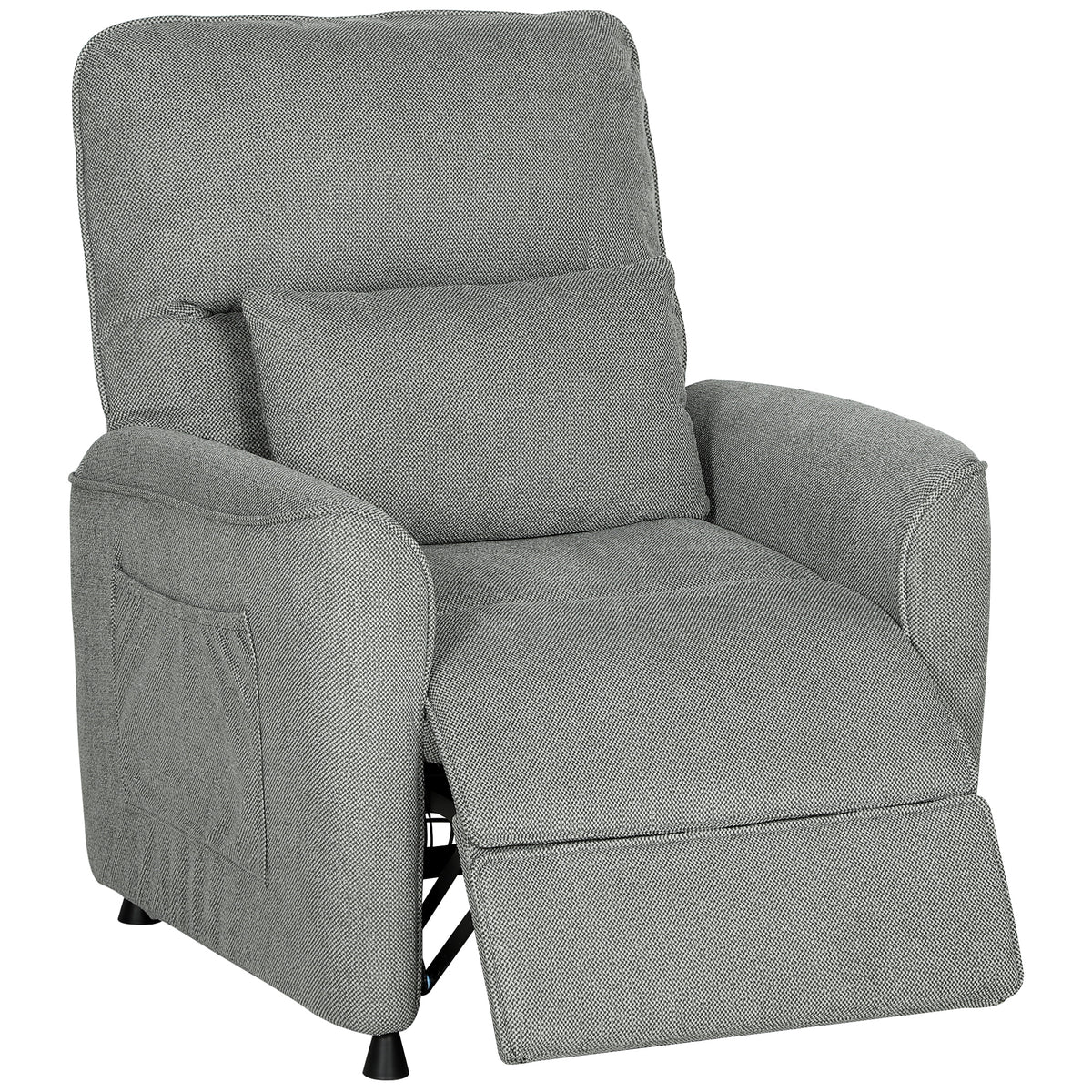 Relaxfauteuil televisiefauteuil elektrisch met ligfunctie verwarming vibratiemassage