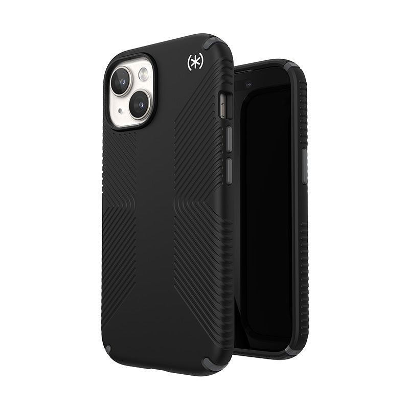 Speck Presidio2 Grip – Hoesje voor iPhone 17e / 16e / 15 / 14 / 13 (zwart / grijs / wit)