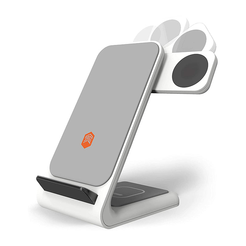 STM ChargeTree Swing - 3-in-1 draadloze oplader voor iPhone, AirPods en Apple Watch (wit) (2)