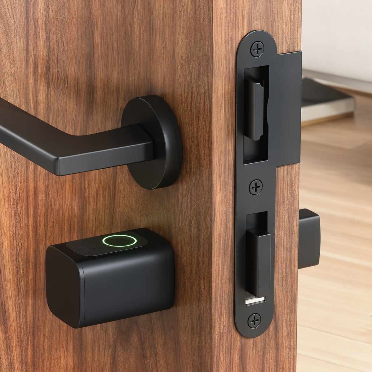 Slimme deurcilinder, 5-in-1 met vingerafdruk, code, app, NFC-kaart & sleutel, gedeelde toegang (2)