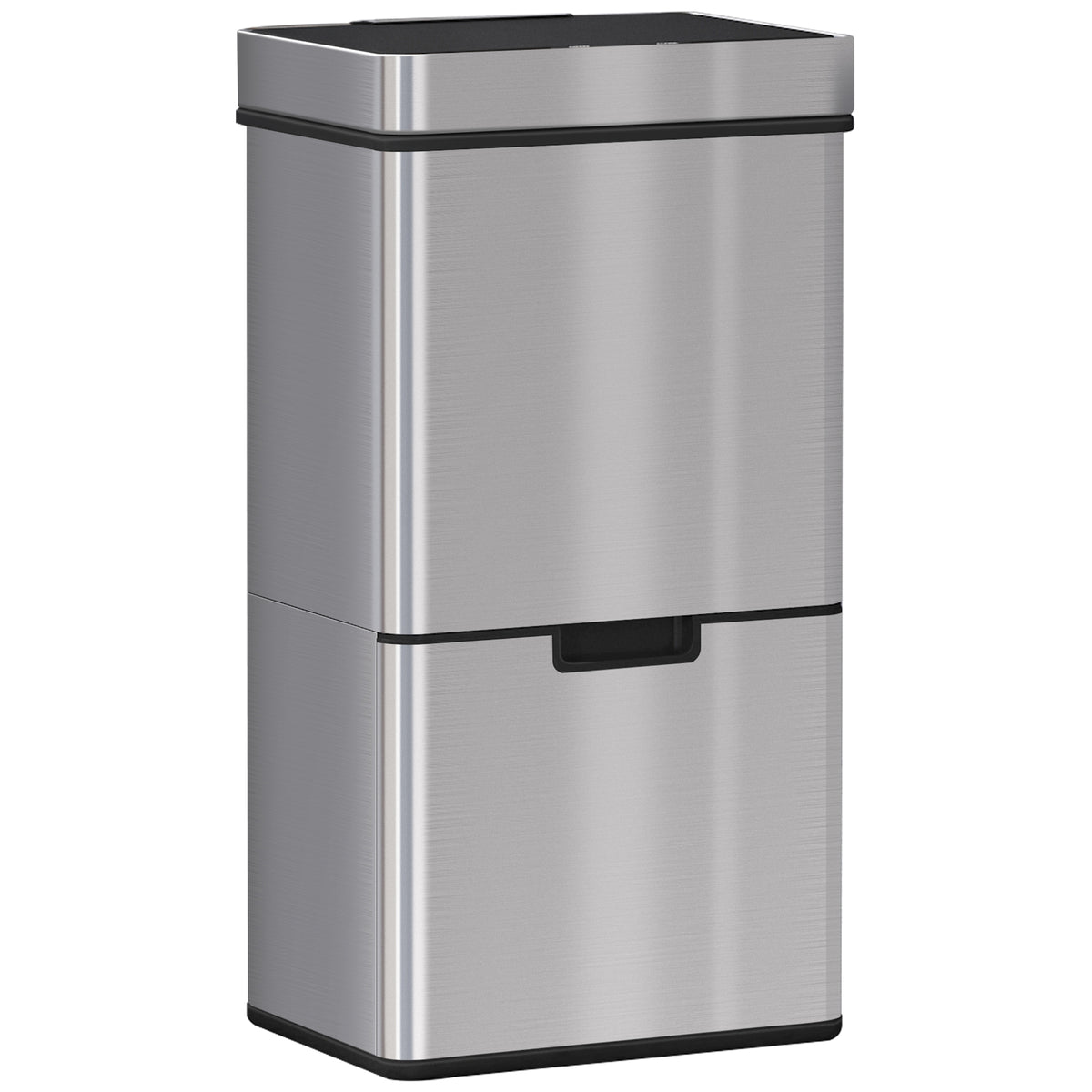 Afvalemmer met sensor 47L + 2 x 12,5L automatische prullenbak met bewegingssensor, waterdicht