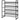 Schoenenrek schoenenplank schoenenstandaard, 4 planken, 72 cm x 30 cm x 82,7 cm, zwart