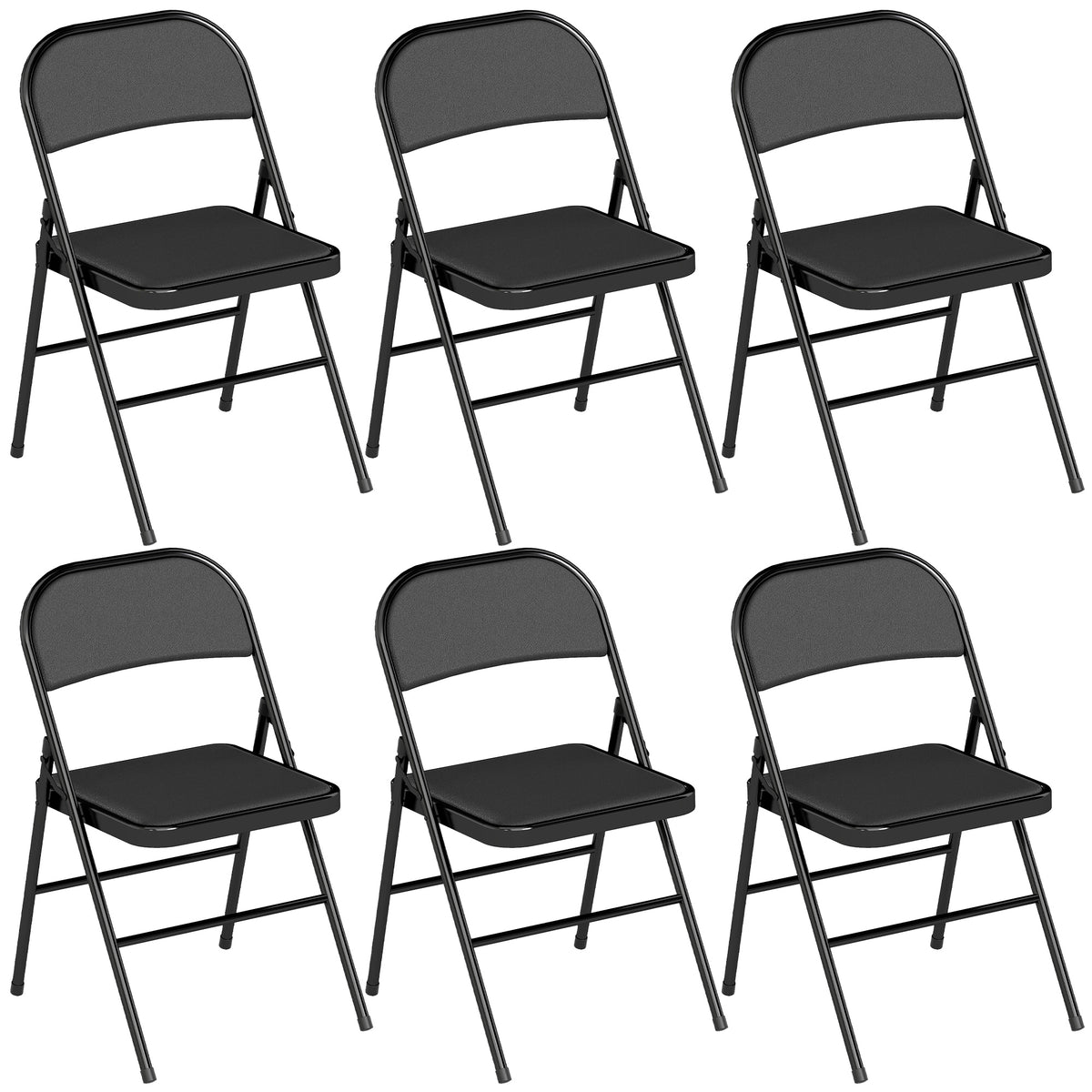 2-delige set klapstoelen, draagbare bureaustoelen, stalen poten, vouwstoel voor kantoor, receptie, wachtkamer