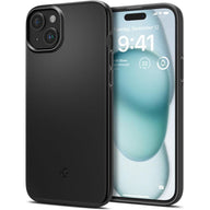 Spigen Thin Fit - hoesje voor iPhone 15 (zwart)