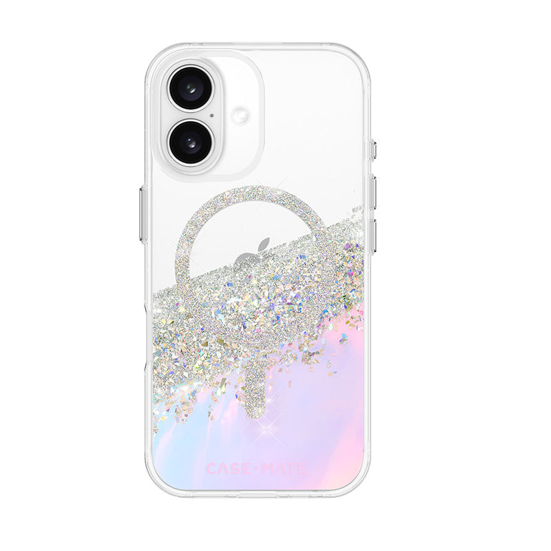 Case-Mate Karat MagSafe - Hoesje voor iPhone 16 (Holographic Soap Bubble) (2)