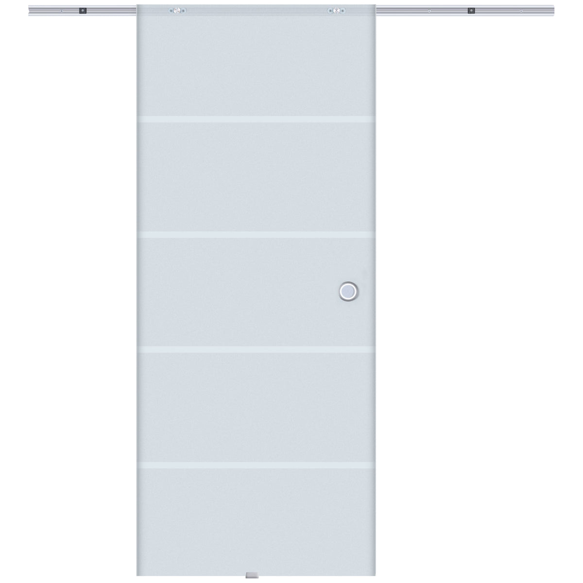 Glazen schuifdeur schuifdeur glazen deur binnendeur deels gesatineerd 900 x 2050 mm