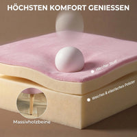 2-zits stoffen bank bankstel gestoffeerde bank loungebank breed roze (5)