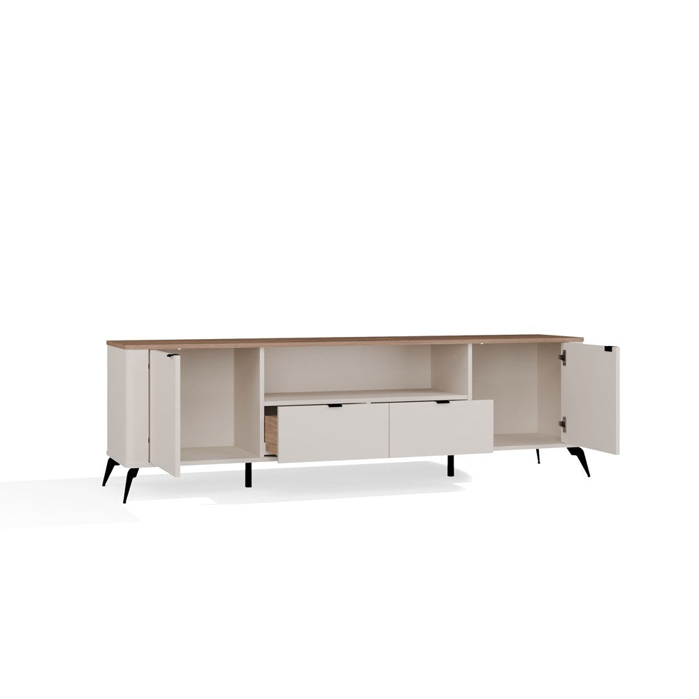 TV-Schrank CORDOBA 2D2S Kaschmir Beige Eiche Castello 2 Schubladen – Produktabbildung 15