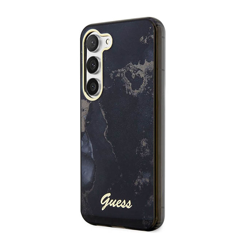 Guess Golden Marble Collection - hoesje voor Samsung Galaxy S23 (zwart) (2)