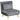 2-in-1 fauteuil, relaxfauteuil, logeerbed, 72 cm x 78 cm x 79 cm, grijs