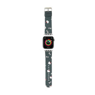 Hello Kitty Heads & Bows patroon - horlogebandje voor Apple Watch 38/40/41 mm (zwart)