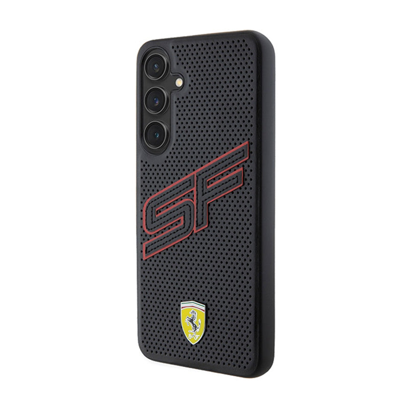 Ferrari Big SF Perforated - hoesje voor Samsung Galaxy S24+ (zwart) (2)