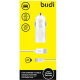 Budi - USB-autolader + USB-C-kabel (wit) (4)