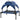 Hondenbed met dak, ademend, waterafstotend, tot 20 kg, 76 x 61 x 69,5 cm, donkerblauw