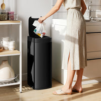 50L sensor-afvalemmer, contactloze keukenafvalemmer met bewegingssensor, vingerafdrukbestendig (10)