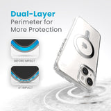 Speck Presidio Perfect-Clear ClickLock & Magsafe hoesje voor iPhone 15 Plus / iPhone 14 Plus (transparant (3)