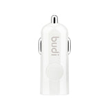 Budi - USB-autolader + USB-C-kabel (wit) (2)