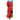 Leiband 150 cm + halsband 45 cm (rood)