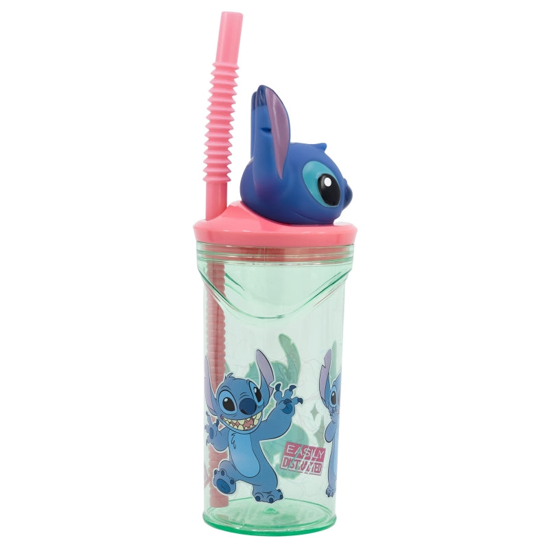 Disney Stitch - Mok met rietje en 3D-figuur uit de Flowers-collectie 360 ml (2)