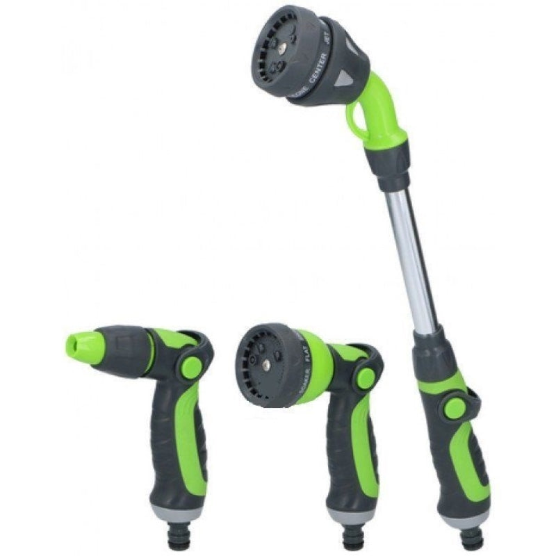 Kinzo - Besproeiingspistoolset 3 stuks met sproeierinstellingen