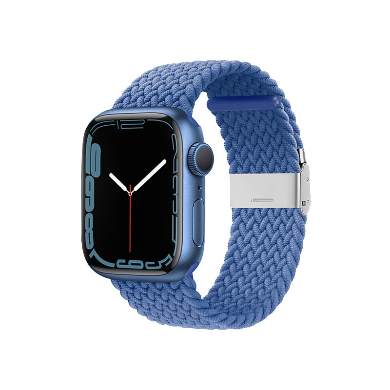 Crong Wave Band – Gevlochten bandje voor Apple Watch 38/40/41/42 mm (blauw)