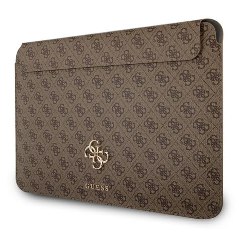 Guess 4G Big Metal Logo Computer Sleeve - hoes voor 13" laptop (bruin)