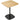 Kleine eettafel, 60 cm, vierkant, MDF-tafelblad, stalen voet, voor woonkamer, eetkamer, keuken, naturel