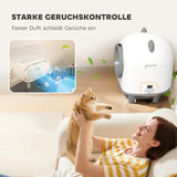 Zelfreinigende kattenbak met app-besturing 80 L geurbestrijding voor meerdere katten (7)