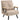 Relaxfauteuil in Scandinavisch design, ligfauteuil, leesstoel. Incl. kussen met knoopstiksel, zwart + naturel